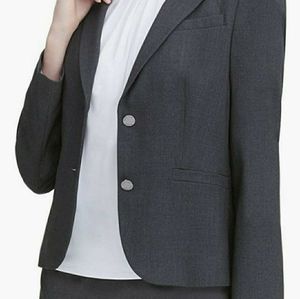 NWT Calvin Klein Gray Womens Blazer Jacket Size 8P